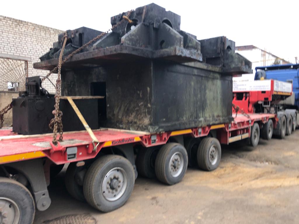 Dismantling and loading of a 4000T hot stamping press TMP VORONEZH KB8546 has been successfully completed